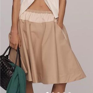 Maeve Tan Skirt with pockets